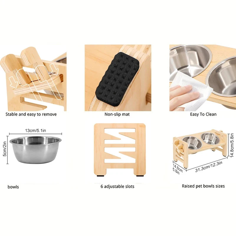 Adjustable Pet Feeder Stand