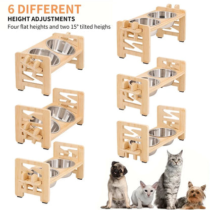 Adjustable Pet Feeder Stand