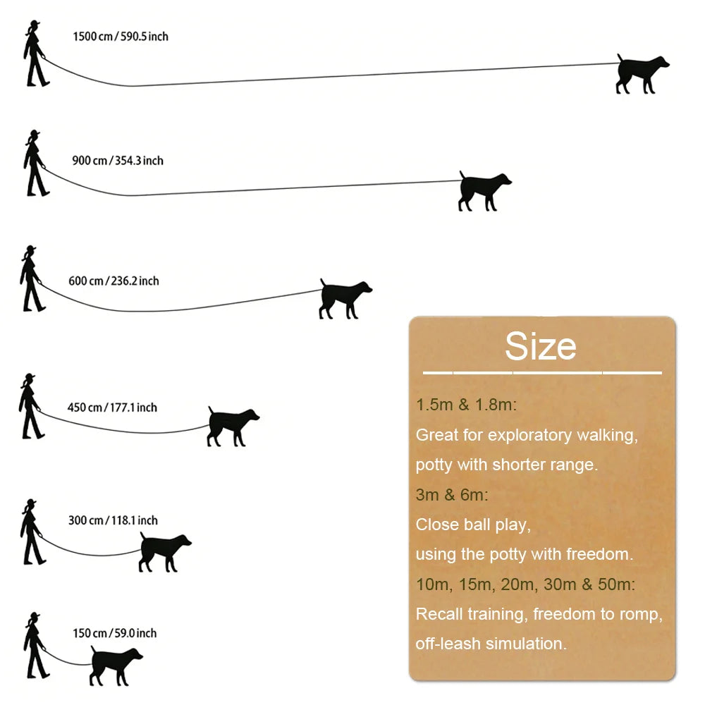 Long Nylon Pet Leash